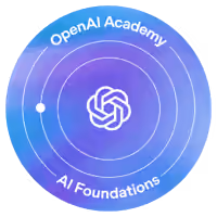 OpenAI Academy: AI Foundations badge