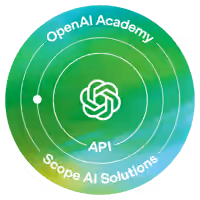 OpenAI Academy: Scope AI Solutions badge